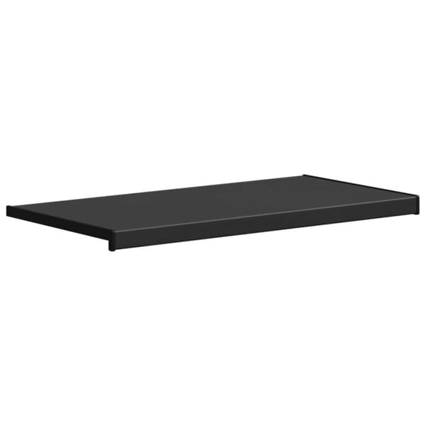 Fönsterbräda Svart med träådring 80 x 45 x 4,5 cm PVC