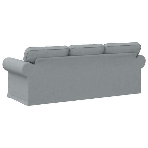 Soffa Ljusgrå 215 x 82 x 80 cm tyg