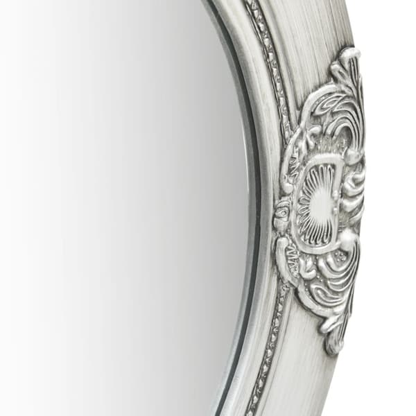 Väggspegel barockstil 50 cm silver