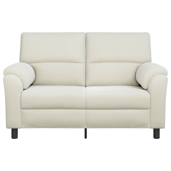Soffa Gräddvit 154 x 85 x 93 cm Sammet