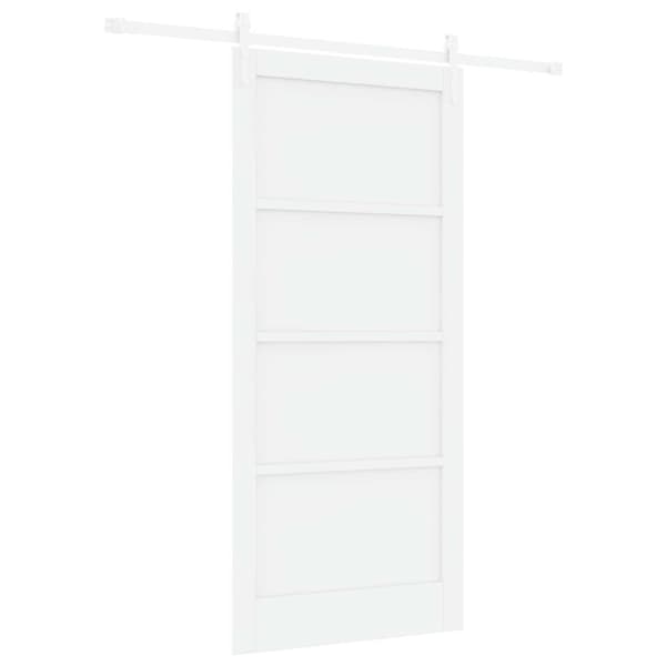 Skjutdörr ORKDAL 93 x 202 cm Konstruerat trä Vit