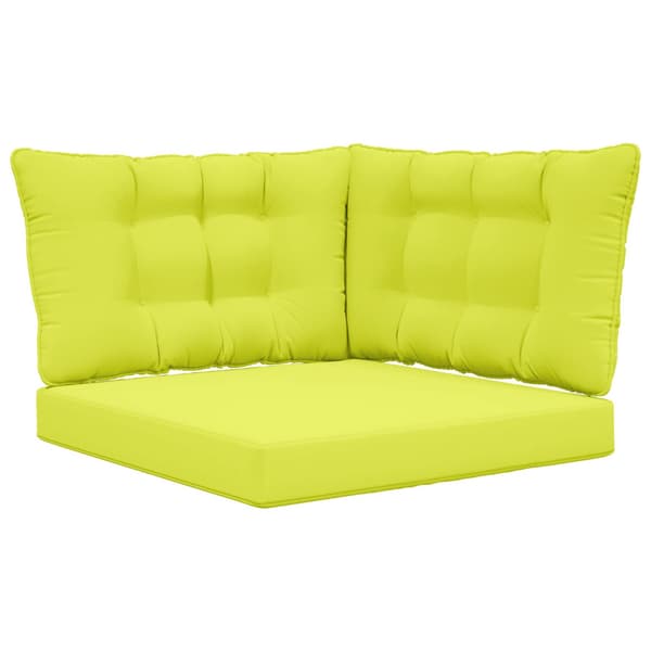 Utomhus Soffa Kudde 3 pcs Grön Polyester
