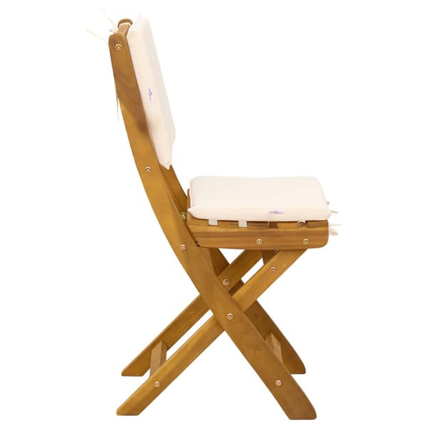 Utemöbler Bistro Stolar 4 pcs Gräddvit 38 x 46 x 85 cm