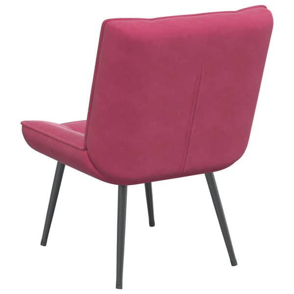 Vilstol vinröd 64x74x84 cm sammet
