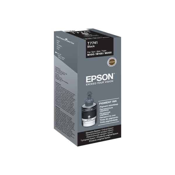 Epson T7741 - svart - original - påfyllnadsbläck