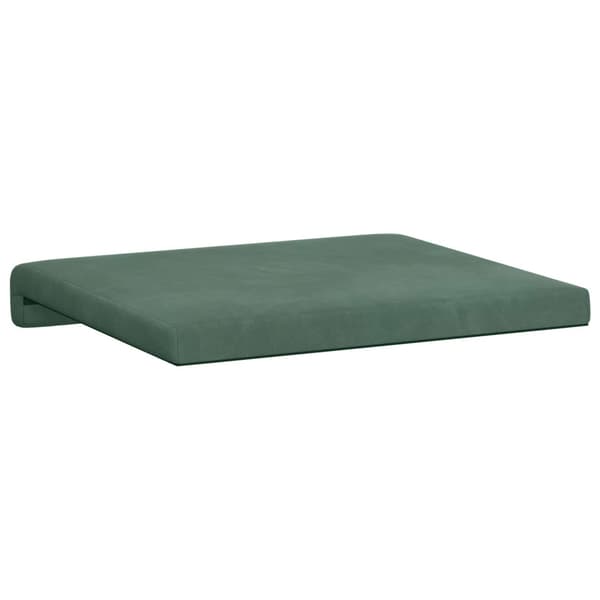 Bänk kudde 2 st Sammet Havgrön Djup 35 cm