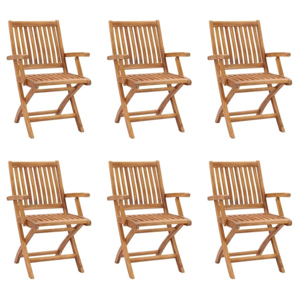 Matgrupp för trädgården 7 delar massiv teak