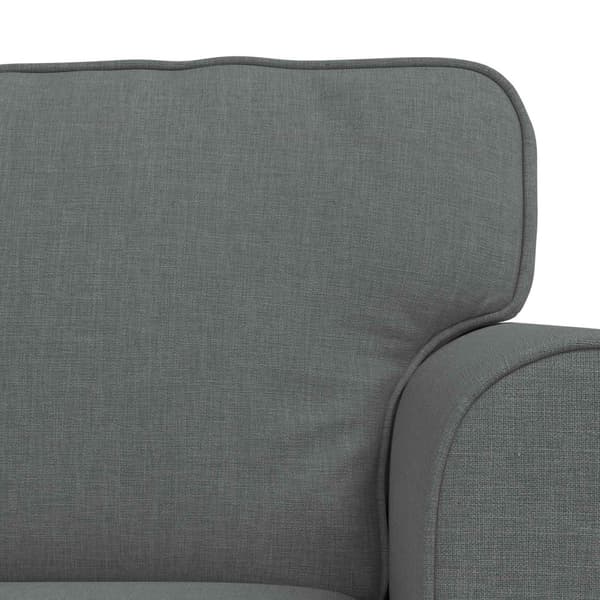 Soffset 2 pcs Mörkgrå 215 x 82 x 80 cm tyg
