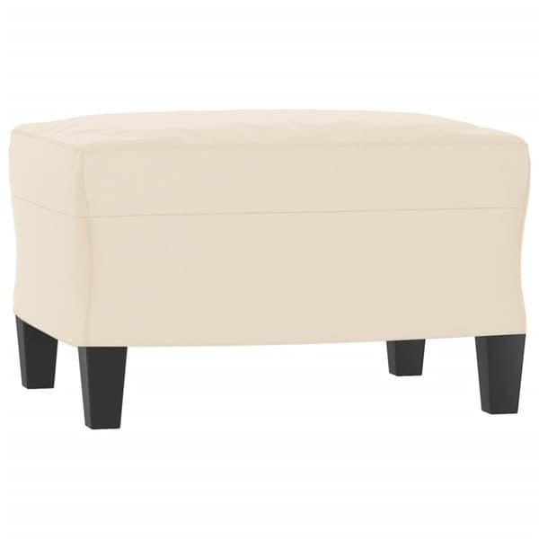 Soffgrupp med kuddar 4 delar beige mikrofibertyg
