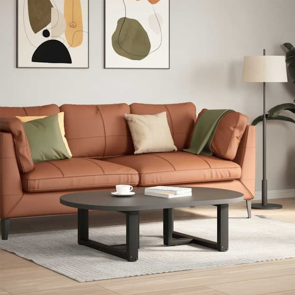Soffbordsben T-formade 2 st svarta 70x25x(30-31) cm stål
