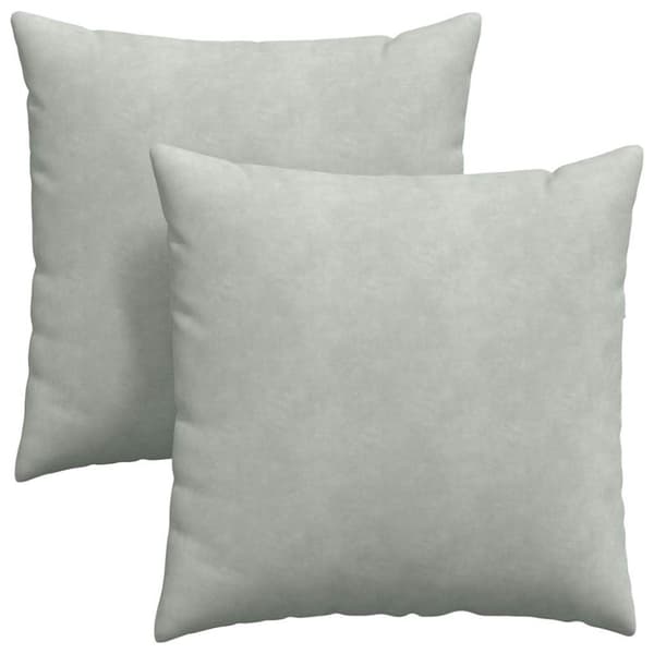 Sofakuddar 2 pcs Ljusgrå 80 x 80 cm Kordread tyg