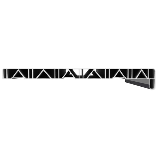Fönsterbräda Anthracit med träådring 80 x 35 x 4,5 cm PVC
