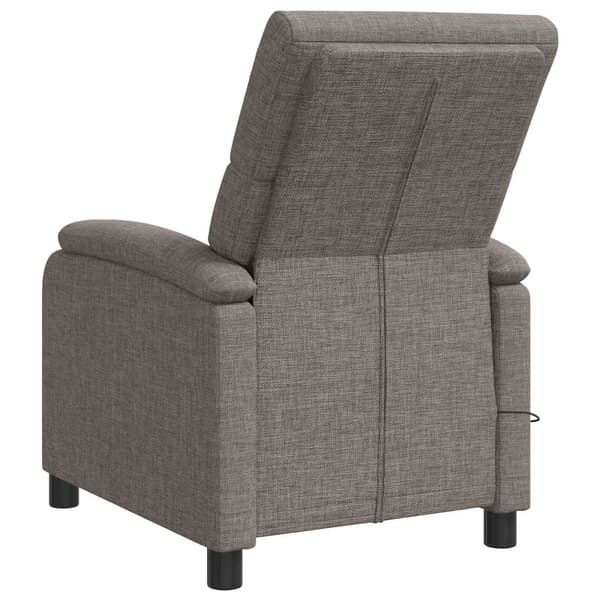 Massagefåtölj Taupe Tyg
