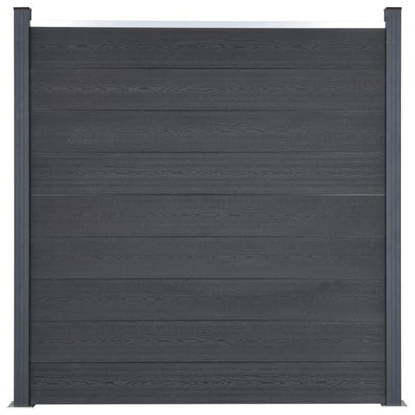 Staketpanel grå 526x186 cm WPC