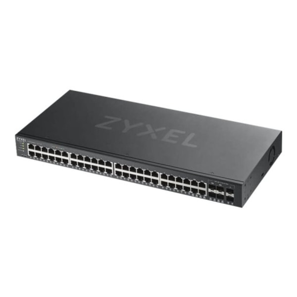 Zyxel GS1920-48v2 - switch - 48 portar - smart - rackmonterbar Svart
