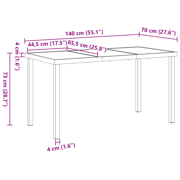 Trädgårdsmöbelset 5 pcs Ljusgrå konstrotting