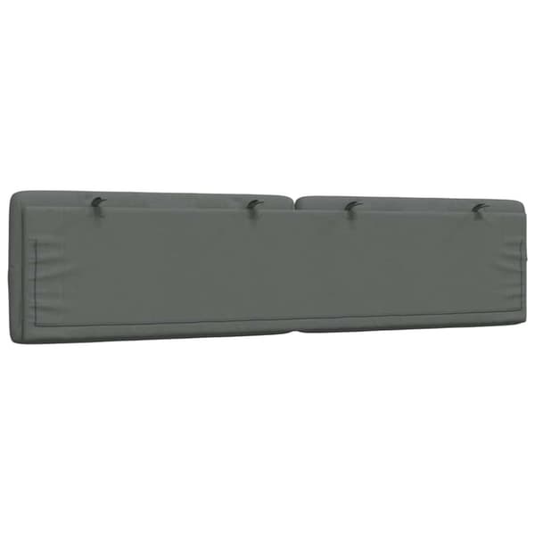 Headboard Cushion Dark Grey 200 cm Fabric