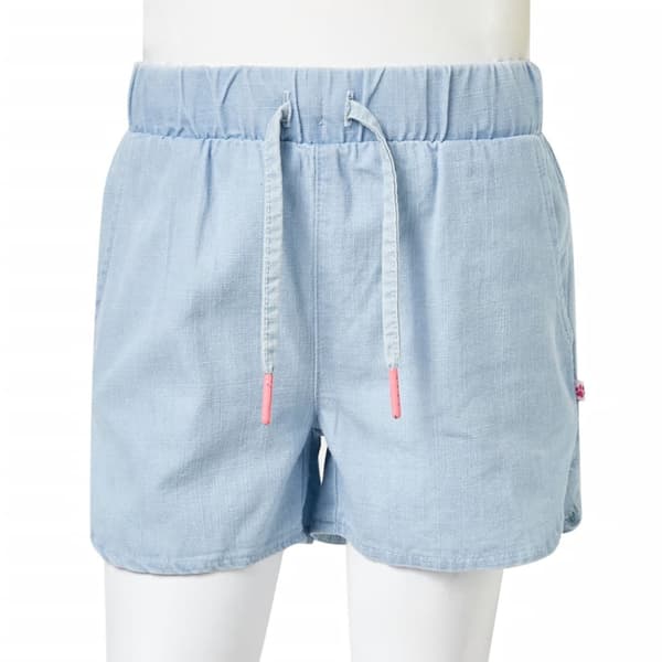 Barnshorts mjuk denimblå 92