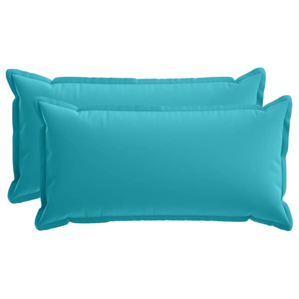 Kuddöverdrag 2 st HOUTEN Turkos 40 x 80 cm Polyester