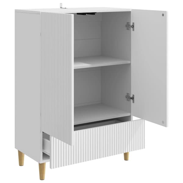Sideboard Vit högglans 66 x 34,5 x 95 cm Konstruerat trä
