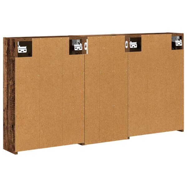 Badrumsskåpsset 3 st 116 x 16 x 62,5 cm Konstruerat trä