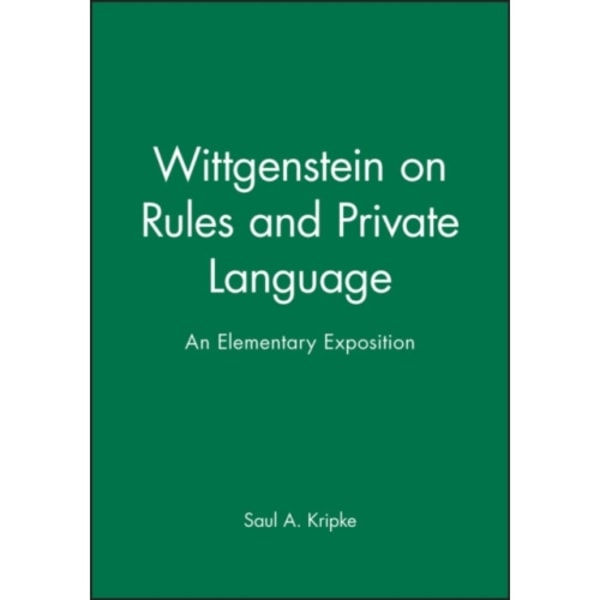 Wittgenstein on Rules and Private Language (häftad, eng)