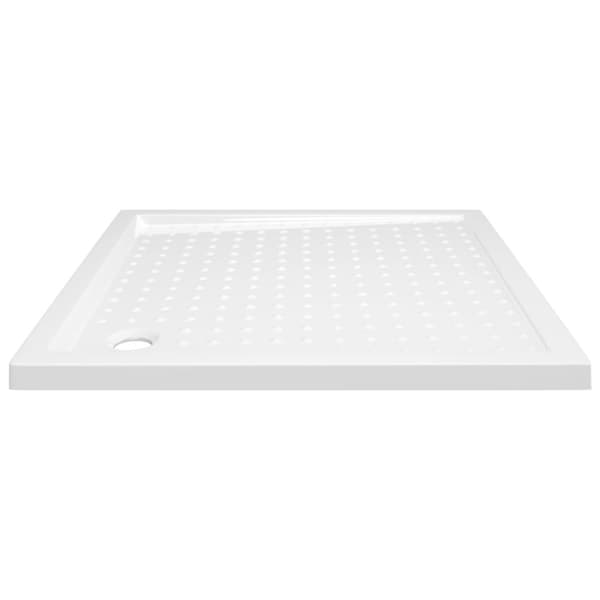 Duschkar med prickar vit 90x90x4 cm ABS