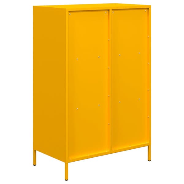 Högskåp senapsgul 68x39x103,5 cm stål