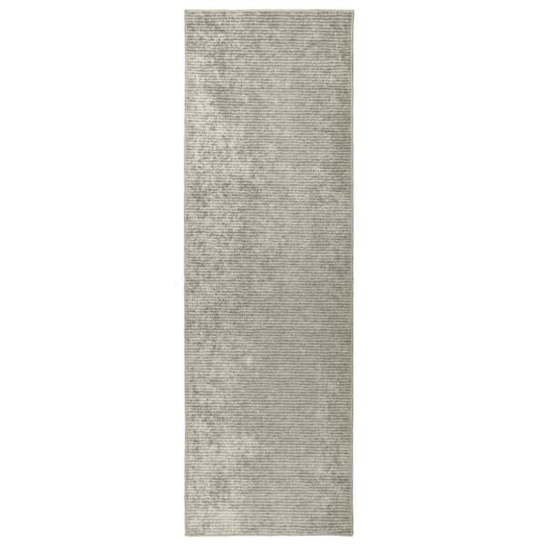 Matta Beige 80 x 400 cm 100% Polyester 3 mm Tvättbar