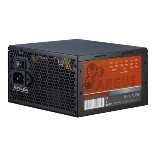 Argus APS-720W - nätaggregat - 720 Watt Svart