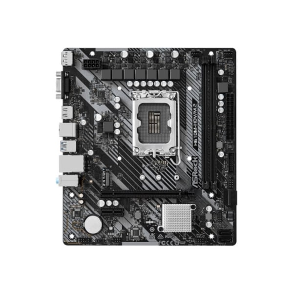 ASRock H610M-HDV/M.2 - 2.0 - moderkort - micro ATX - LGA1700-uttag - H610