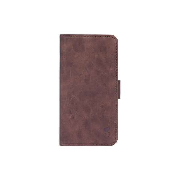 Mobile Wallet Brown Nubuck PU iPhone 12/12 Pro