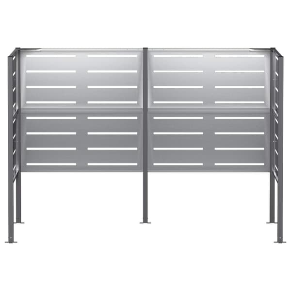 Soptunneskärm 167 x 85 x 113 cm Galvaniserat stål Silver
