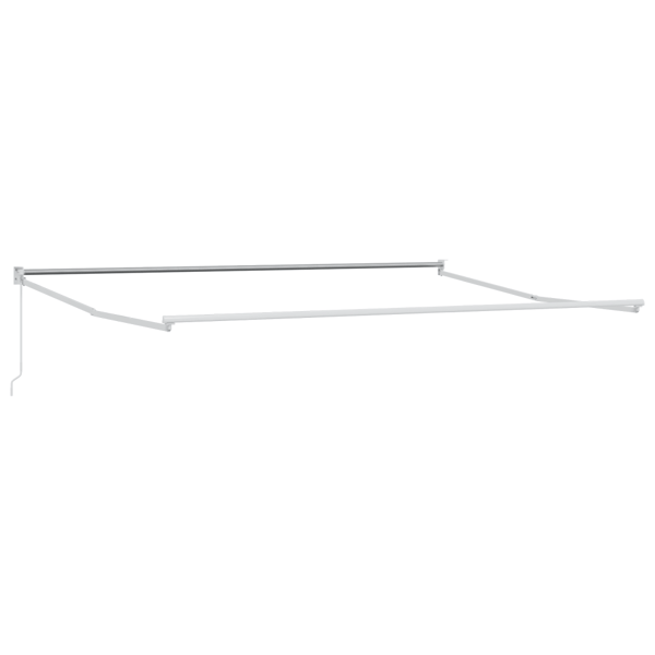 Utfällbar markis Orange och Brunt 400 × 300 cm