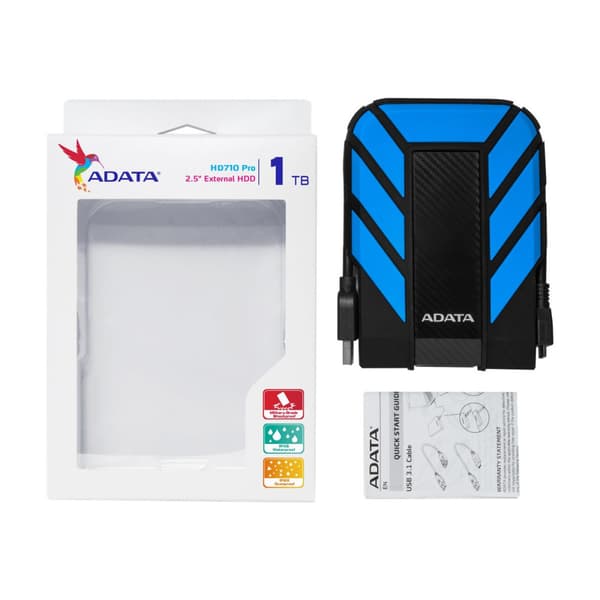 ADATA HD710P - hårddisk - 1 TB - USB 3.1