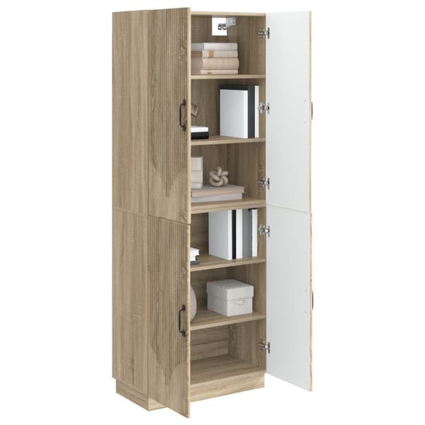 Skåpset 2 pcs Sonoma-ek Konstruerat trä