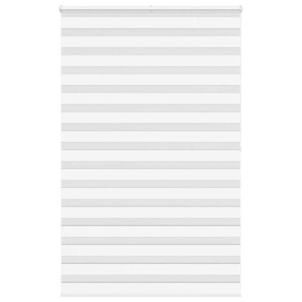 Rullgardin zebra vit 145x200 cm tyg bredd 140,9 cm polyester