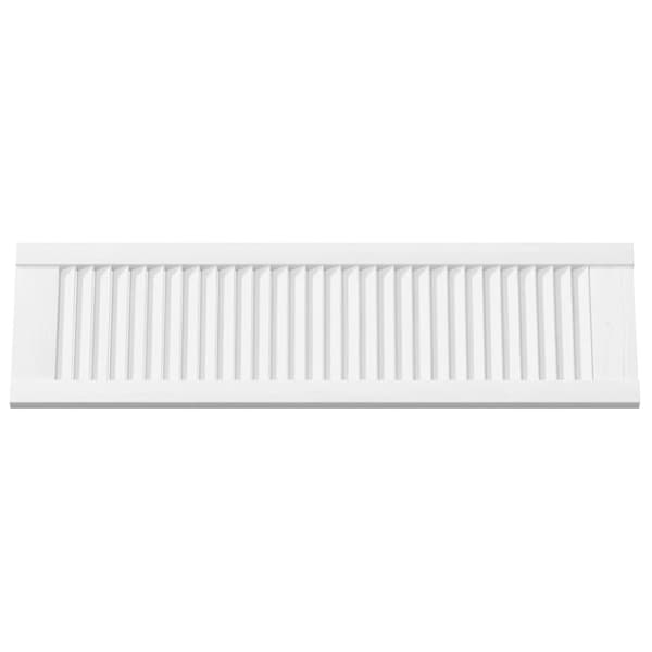 Skåpdörr lamelldesign vit 99x29,5 cm