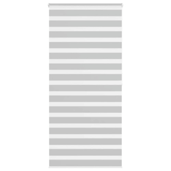 Rullgardin zebra ljusgrå 105x200 cm tyg bredd 100,9cm polyester