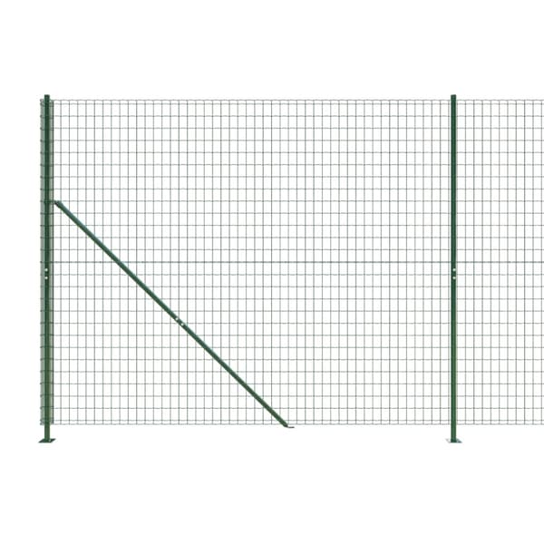 Stängsel med stolpsko grön 2,2x10 m