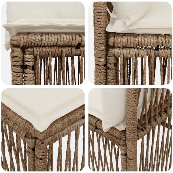 Armstolssofa Beige konstrotting