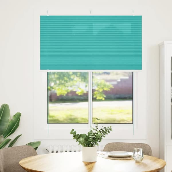 Plisserad persienn bensingrön 105x150 cm tyg bredd 104,4cm