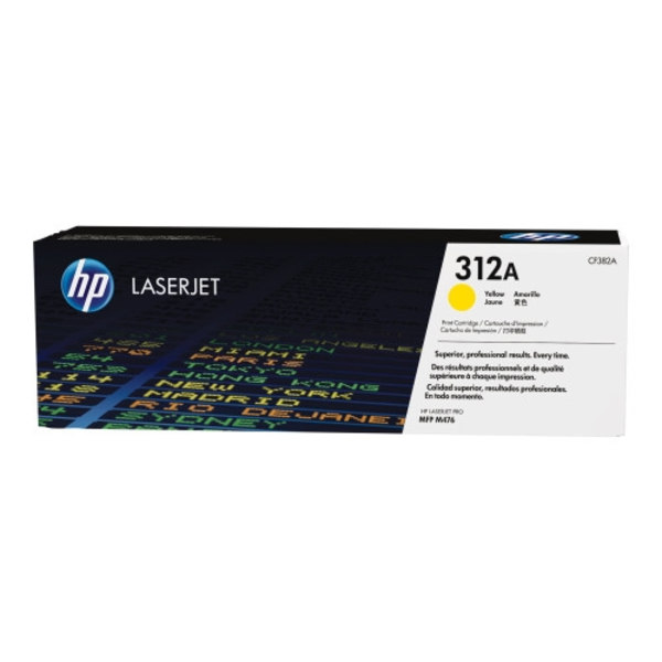 HP 312A - gul - original - LaserJet - tonerkassett (CF382A)