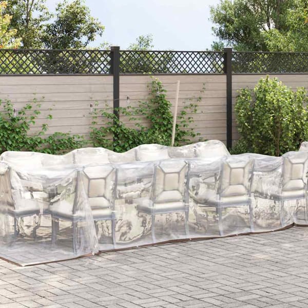 Klar presenning med öljetter 3x8 m polyeten