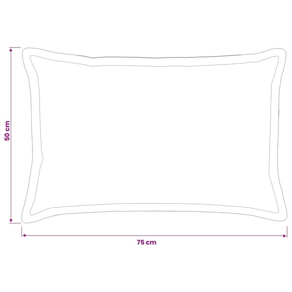 Kuddöverdrag 6 st HOUTEN Rosa 50 x 75 cm Polyester