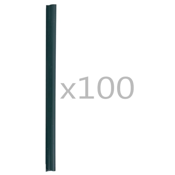Klämmor för insynsskydd 100 st PVC grön