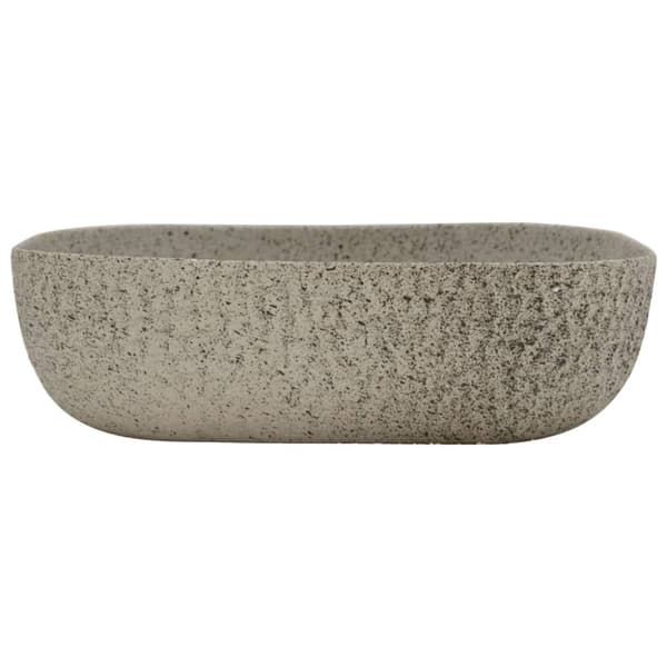Handfat grå rektangulär 48x37,5x13,5 cm keramik