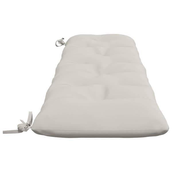 Bänk Kuddar VIANEN 2 st 100% Polyester Vit 200 x 40 x 12 cm