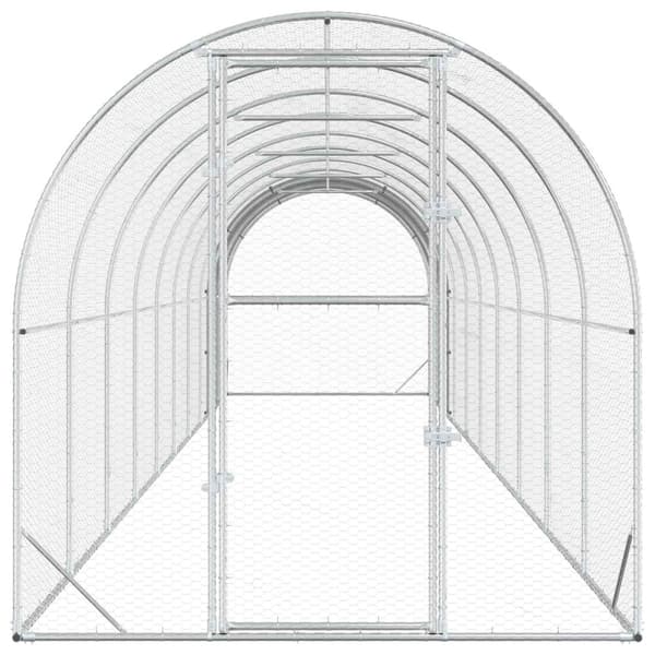 Hönsgård Silver 1000 x 200 x 200 cm Galvaniserat stål