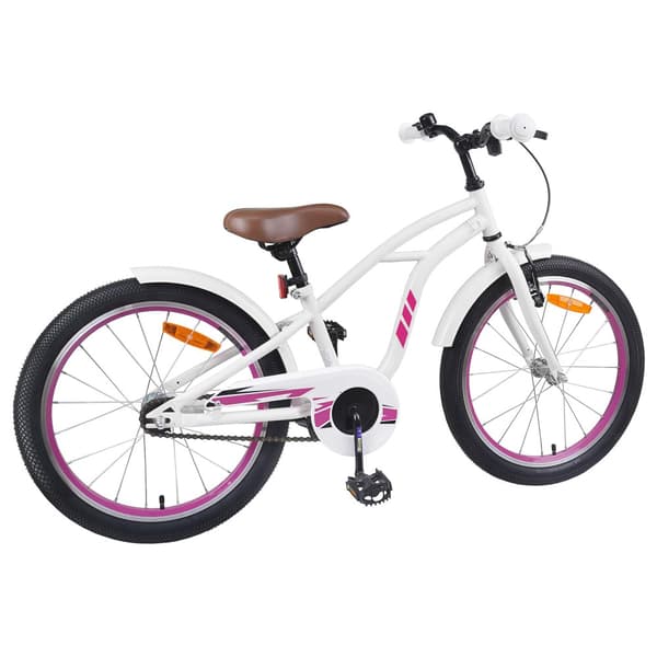 Barncykel 22 Tum för 7-12 år gamla Vit